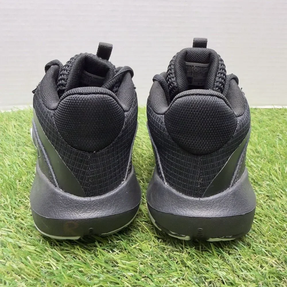 Under Armour Lockdown 7 (PS) Black Basketball Shoes 3028514-004 Youth Size 2.5Y